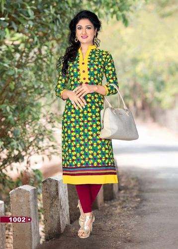 Ladies Designer Printed Kurti by shreyash tradelinks