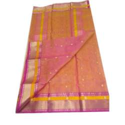 Double Shade Handloom Chanderi Saree