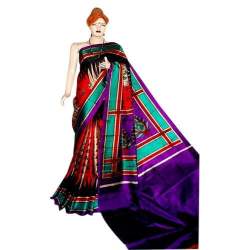 Fancy Printed Bhagalpuri Silk Saree