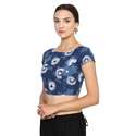 Designer Indigo Blouse Cotton thumb 1