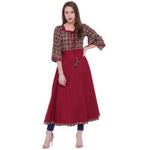 Jaipur Prints Rayon Flared Kurta