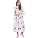 Jaipur Prints Rayon Flared Kurta With Bell Sleeves