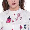 Jaipur Prints Rayon Flared Kurta With Bell Sleeves thumb 2