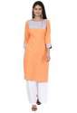 orange-cotton-slub-kurta