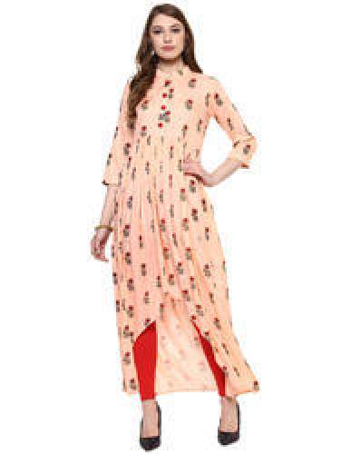 Printed Rayon Long Kurta