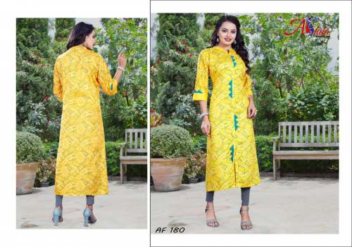 Trendy Rayon Daily wear kurti by Ashda Fashion