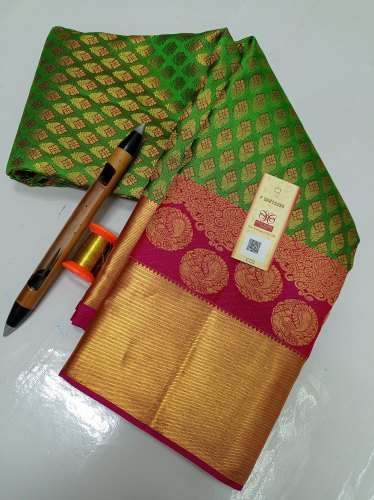 Traditional Kanchipuram Handloom Saree by Shiva Sakthi Silks