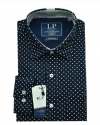 Black Polka Dot Shirt For Men 