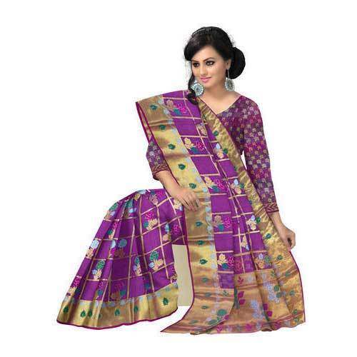 Patola work Silk pattu saree by Srinath Cottons