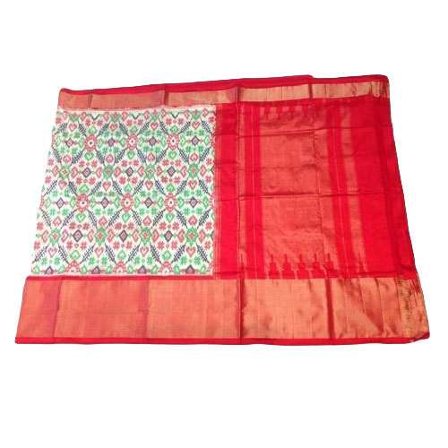 Wedding wear Ikat Patola Zari Border Saree by Venkatesh Handlooms