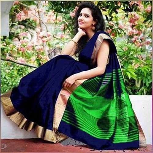 Exclusive Kora Silk Party wear Saree by L square Collection
