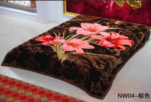 Flower Pattern Woolen Blankets 