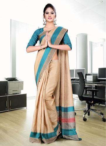 Fancy Silk Uniform saree by Sri Vrinda Entterprises