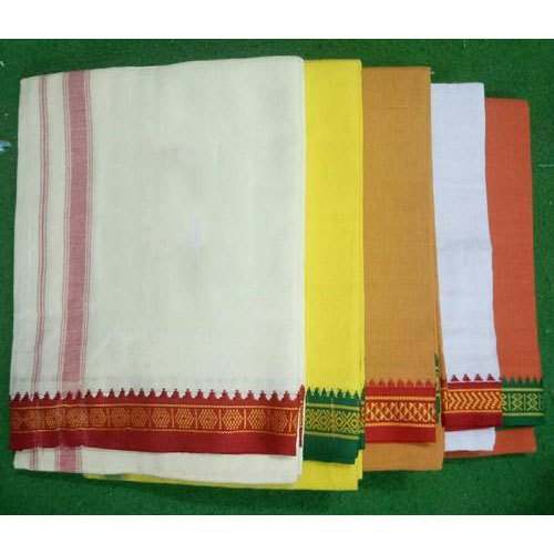 cotton border dhoti by Sreenidhi handlooms