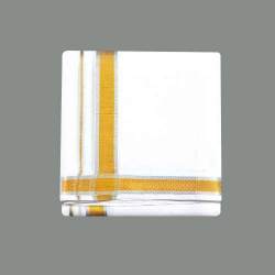 Cotton dhoti with silver border