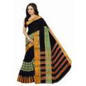 Fancy black cotton saree 