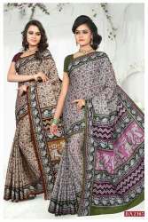 Printed cotton saree
