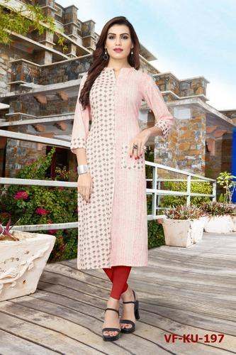 Beautiful Designer Flex Cotton Kurti by Go On Shopping
