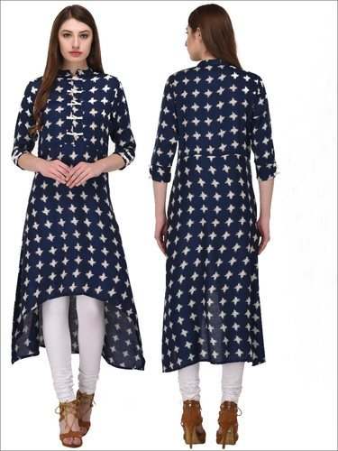 Designer Rayon Printed Kurti