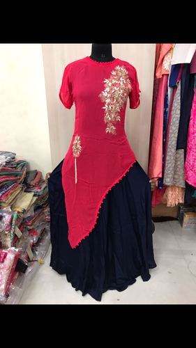 Georgette Heavy Party Wear kurti