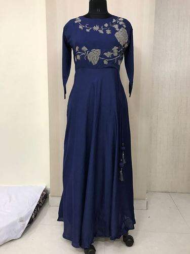 Gown Pattern Floor Length Party Wear Kurti by Go On Shopping