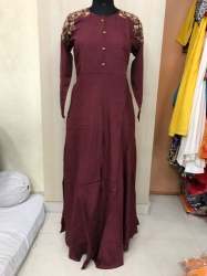 Muslin Long Party Wear kurti