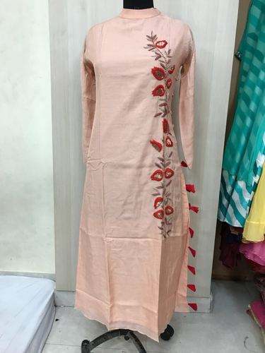Pure Slub Muslin Long Kurti