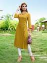 Rayon Embroidered Full Stitched Kurti 