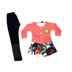 fancy orange top with jeans