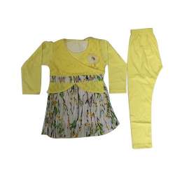 lemon yellow top with leggings