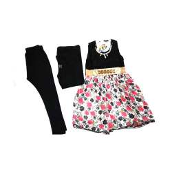 printed black with leggings