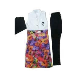 red white top with leggings