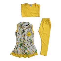 yellow frock top with inner