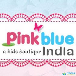 Pink Blue India logo icon
