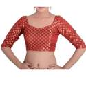 readymade-red-brocade-blouse
