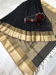 Half Cotton Silk Maheshwari Saree 