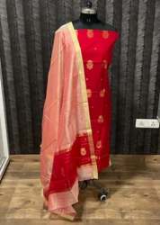 New Collection Chanderi Handloom Dress Material