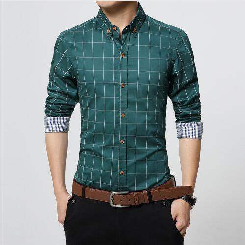 Men Checks Cotton Shirt