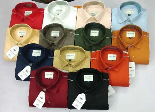 Plain Casual Shirt for Men by Shri Anand Trading Co