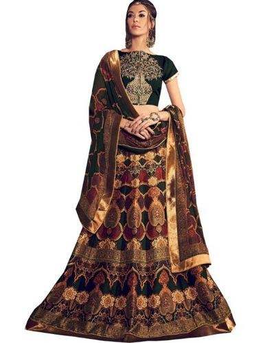 Beauty Banglori Silk Lehenga by Indifame Pvt Ltd