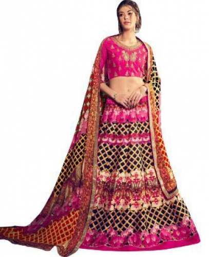 Icon Beauty Banglori Silk Lehenga by Indifame Pvt Ltd