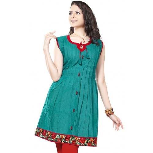 Casual Sleeveless Kurti for Ladies by Fashionfab International