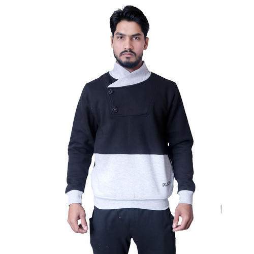 Mens Collar Neck Sweatshirt