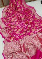 Khadi Georgette Chiffon Banarasi Saree 