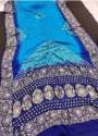 Wedding Wear Bandhani Banarasi Saree  thumb 2