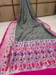 Wedding Wear Paithani Tussar Silk Saree