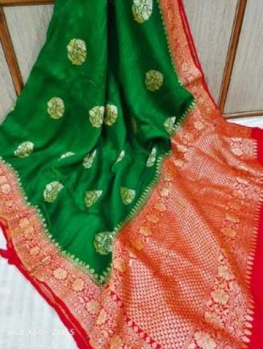 Zari Woven Handloom Tussar Silk Saree  by M Mobeen Enterprises