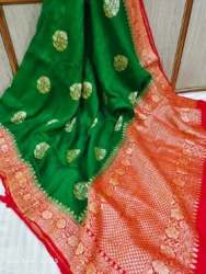 Zari Woven Handloom Tussar Silk Saree 