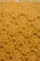 Beige And Gold Lace Fabric
