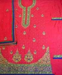 Silk Embroidered Unstitched Suit